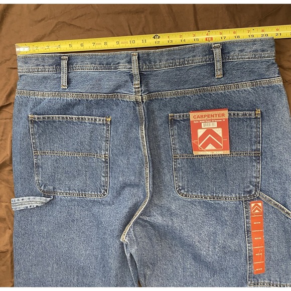 RW Rugged Wear 30209 Carpenter Jeans 42x34 Light Wash Work NWT - Picture 3 of 10